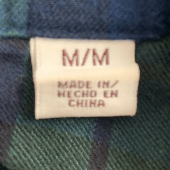 Weatherproof Vintage Comfort Stretch Plaid Flannel Button-Down Shirt M #332G - Picture 14 of 16